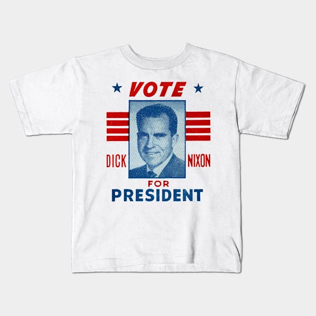 1960 Vote Dick Nixon for President Kids T-Shirt by historicimage